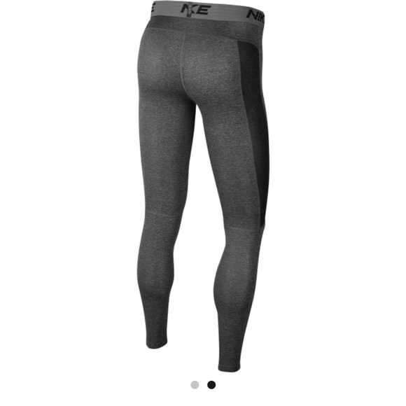 NWT Mens Nike Dri Fit Base layer gray & black tights - Picture 2 of 5